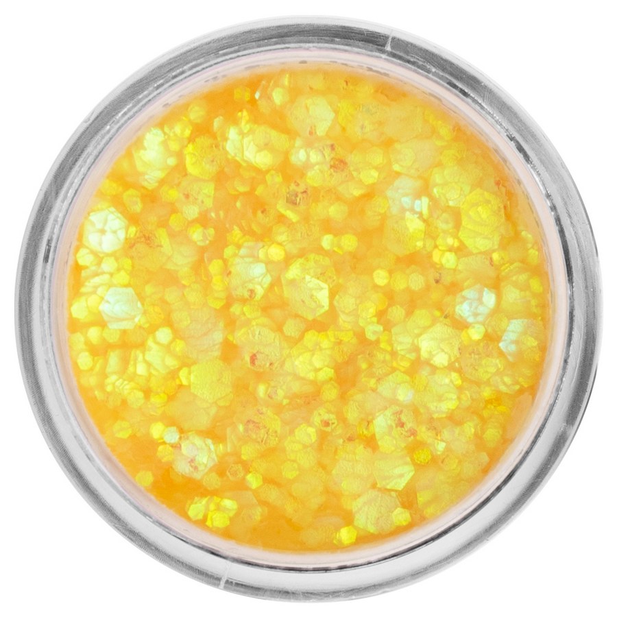 PXP Chunky Glitter Cream Honey Yellow Chameleon 10ml – geel-gouden glitter met kameleoneffect, verkrijgbaar bij SchminkenGrime.nl