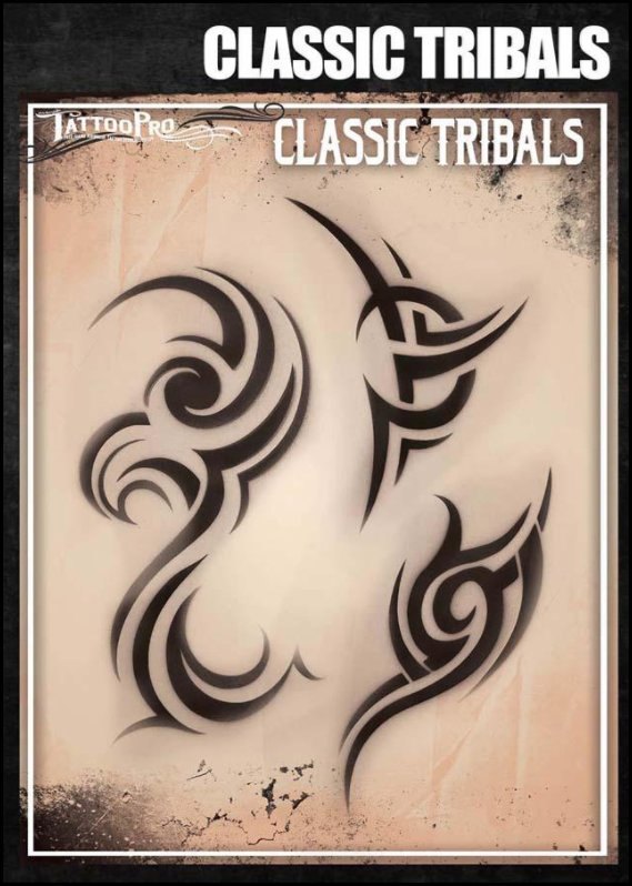 Wiser's Airbrush TattooPro Stencil –Classic Tribals