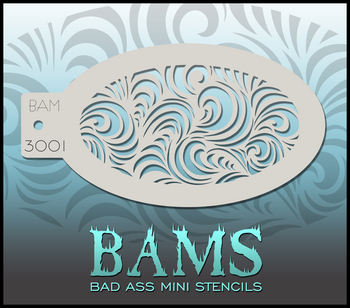 Bad Ass Mini Stencil 3001