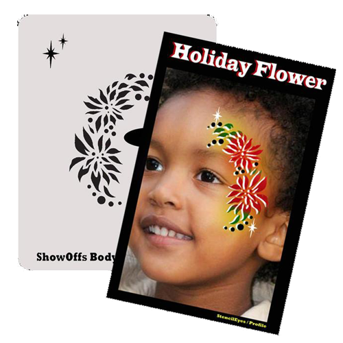 Proaiir Profile Stencil Holiday Flower | Schminksjabloon