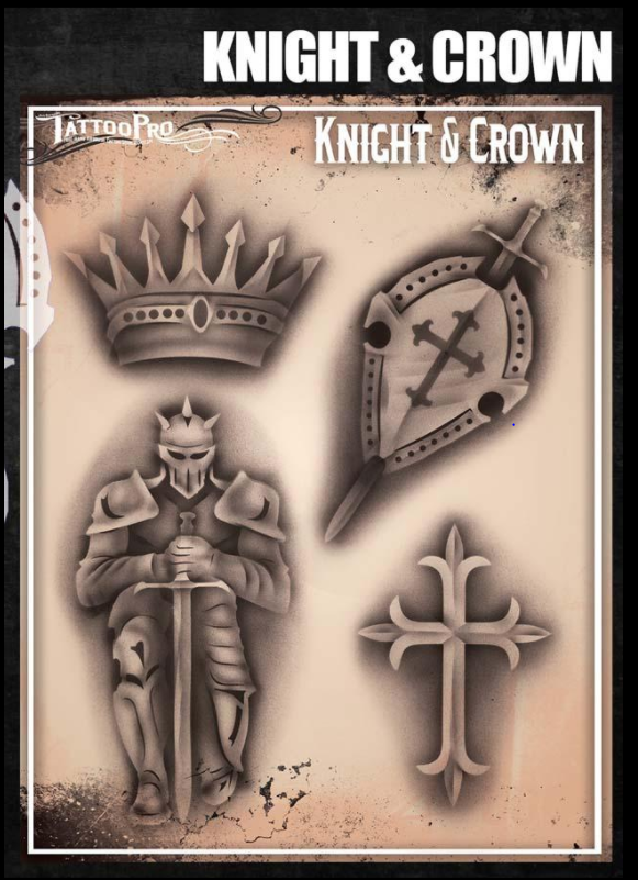 Wiser's Airbrush TattooPro Stencil – Knight & Crown