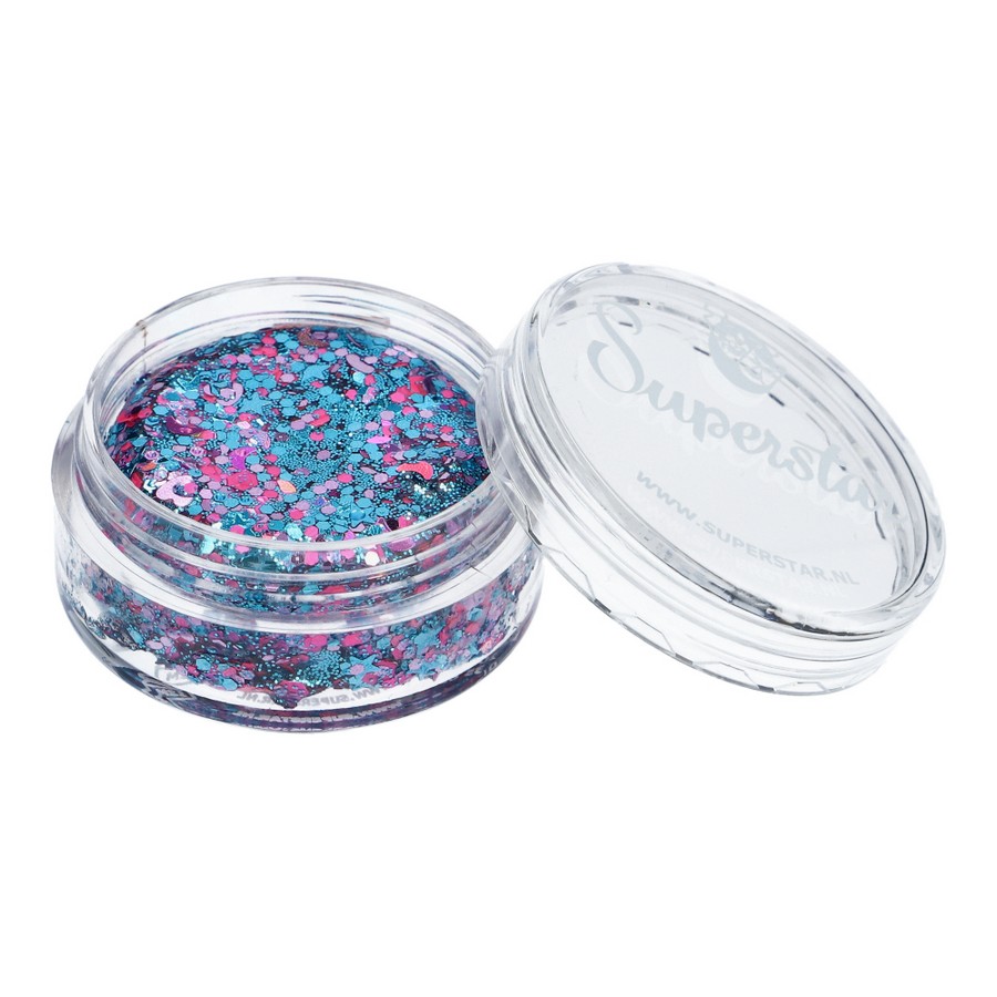 Superstar Chunky Glitter Cream Festival Spark met sprankelende glitters, verkrijgbaar bij SchminkenGrime.nl