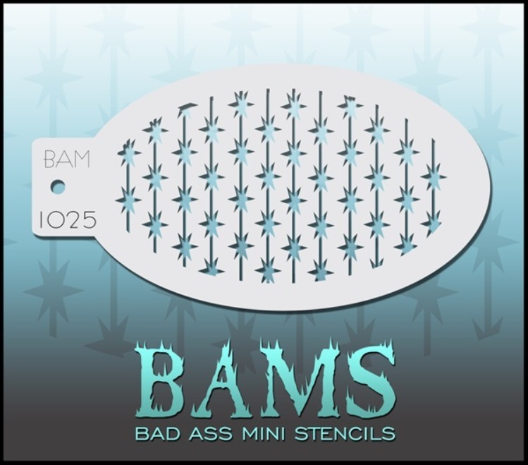 Bad Ass Mini Stencil 1025