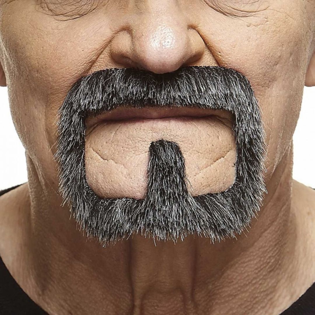 Mustache and Beard Vince Dark Grey (snor/baard)