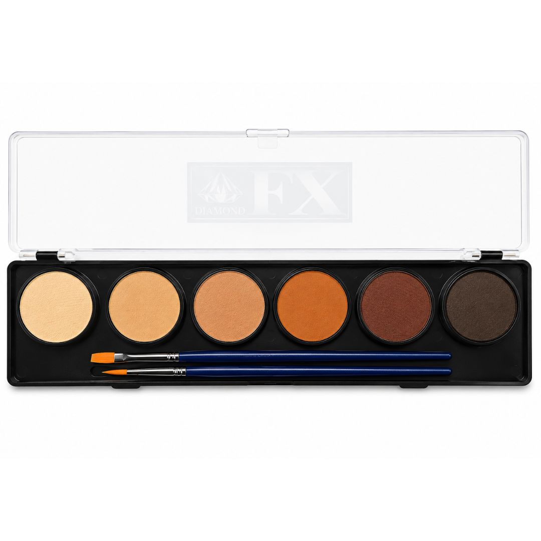 Diamond FX Palette  kleuren Skintones (6X10Gram) | Waterschmink