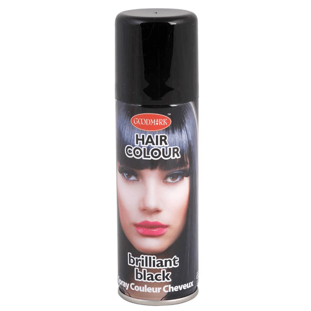 Coloured Hairspray  Black | Gekleurde Haarspray Zwart