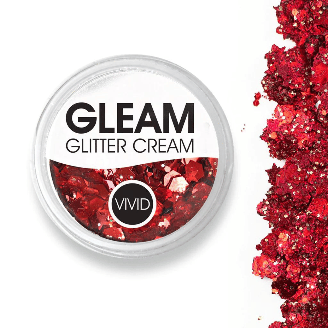 Vivid Gleam Glitter Cream - Cardinal (30gr)