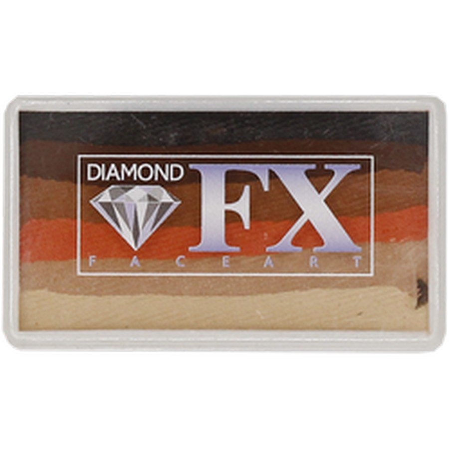 Diamond FX Splitcake Cuddly 28gr, zachte pasteltinten voor lieve en fantasievolle creaties, verkrijgbaar bij SchminkenGrime.nl