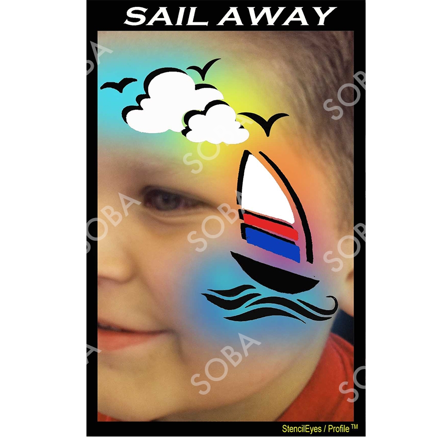 Proaiir Profile Stencil Sail Away | Schminksjabloon