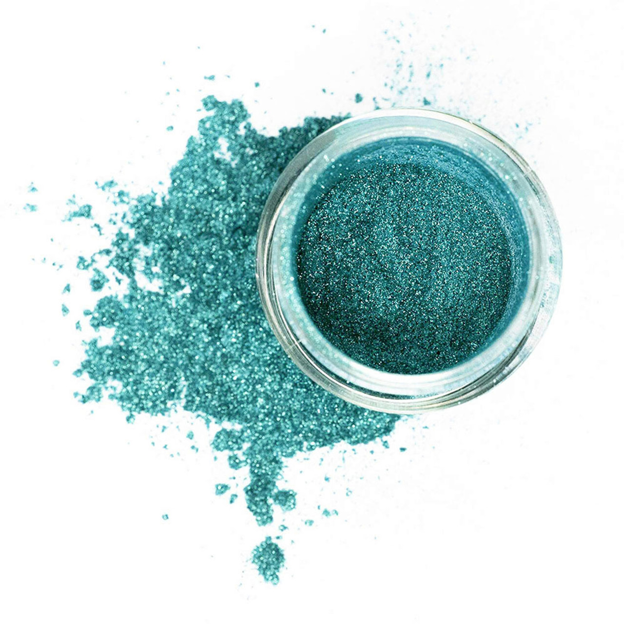 Mehron Precious Gem Powder Turquoise – SchminkenGrime.nl Mehron Gem Powder Turquoise – helderblauwgroene shimmer met tropische uitstraling, verkrijgbaar bij SchminkenGrime.nl