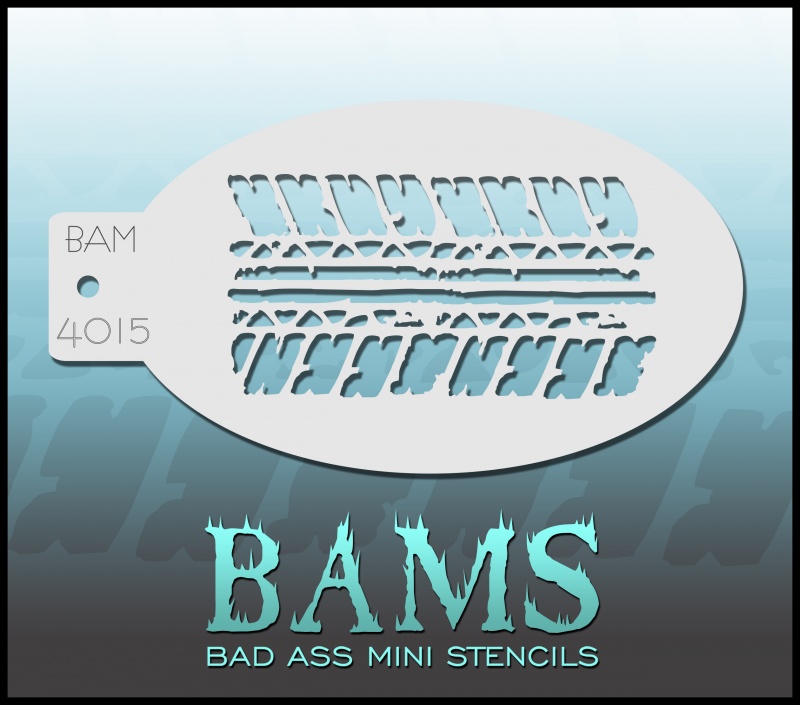 Bad Ass Mini Stencil 4015