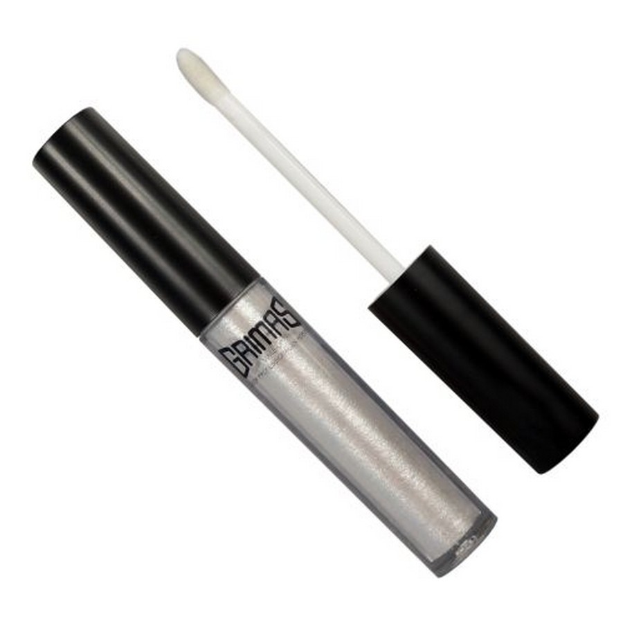 Grimas Vloeibare Oogschaduw Sparkling White met applicator, transparante glans in handige tube, verkrijgbaar bij SchminkenGrime.nl
