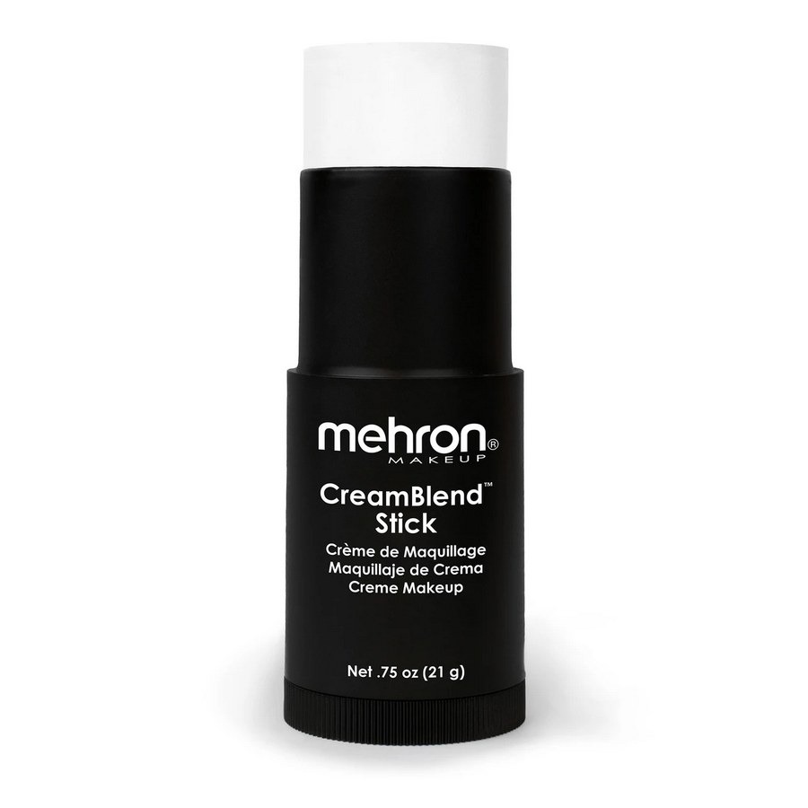 Mehron CreamBlend Stick White 21 g, witte creme-schmink in een draaistick