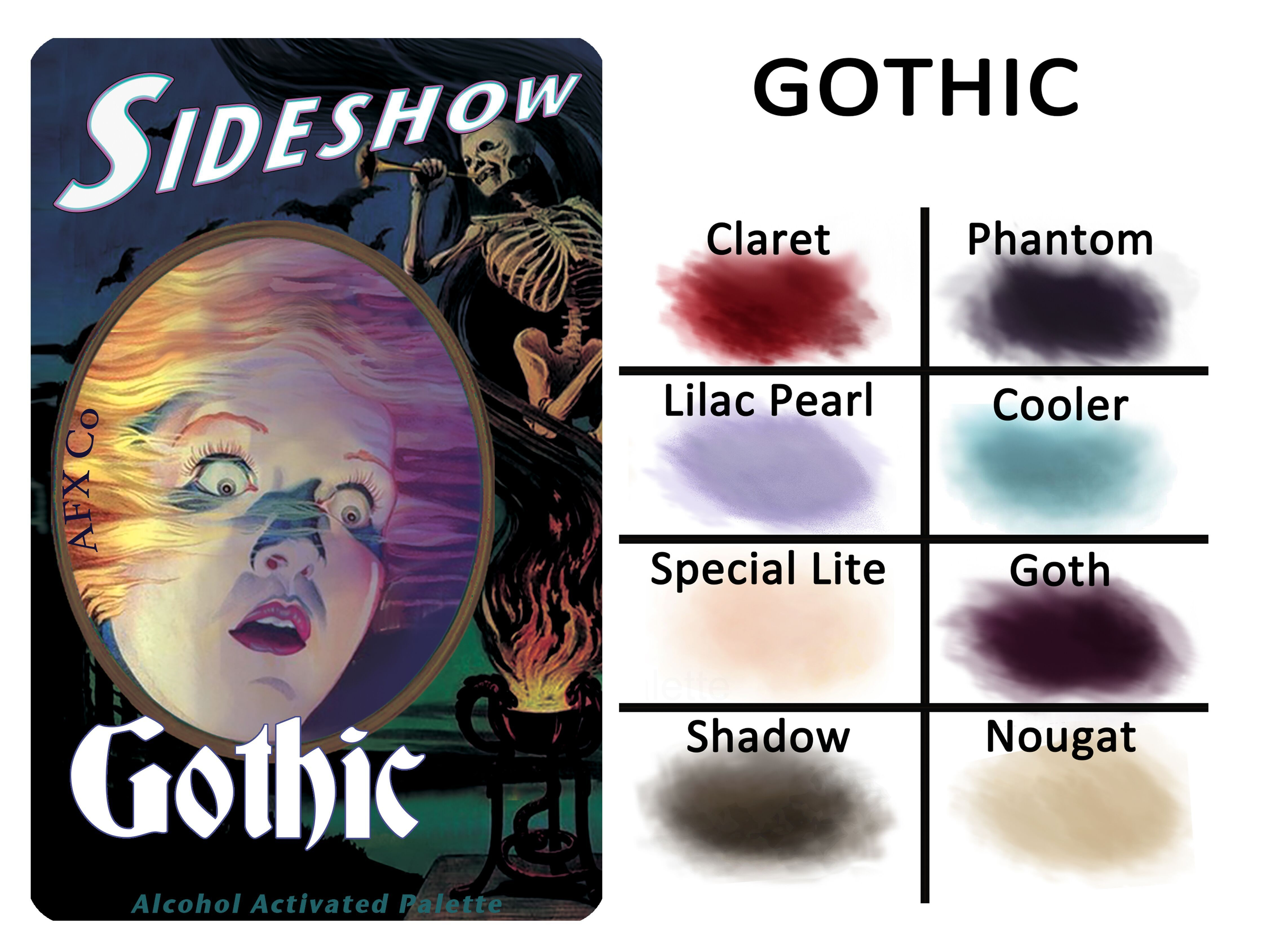 Sideshow Alcohol Activated Makeup Palette Gothic
