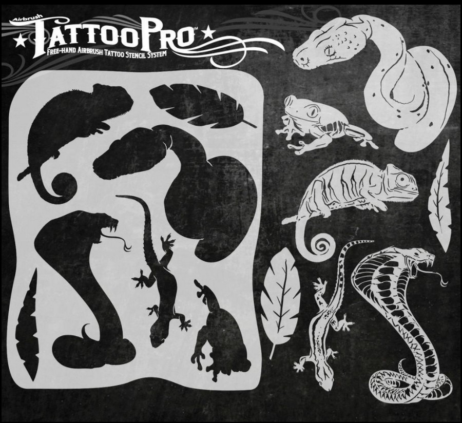 Wiser's Airbrush TattooPro Stencil – Scales & Tales Wiser's Airbrush TattooPro Stencil – Scales & Tales