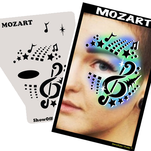 Proaiir Profile Stencil Mozart | Schminksjabloon