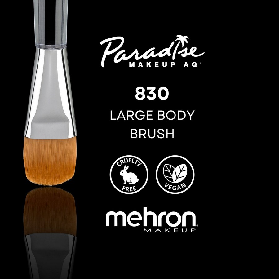 Mehron Paradise Makeup Penseel Body Chisel 830, Mehron Paradise penseel van professionele kwaliteit, ontworpen door make-up artist Jinny, voor grotere vlakken en bodypaint verkrijgbaar bij SchminkenGrime.nl