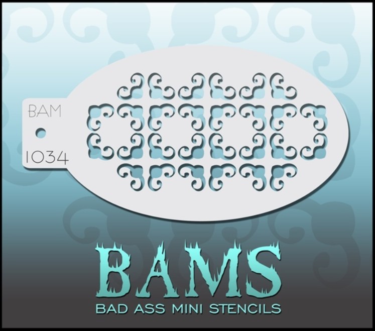 Bad Ass Mini Stencil 1034
