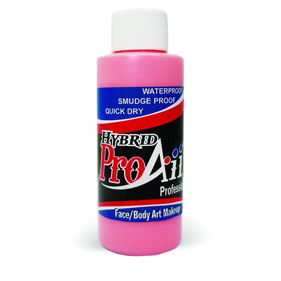 ProAiir Hybrid in de kleur Salmon (60ml), zachte zalmroze airbrush schmink op alcoholbasis, ideaal voor natuurlijke huidtinten, blush effecten en SFX grime, verkrijgbaar bij SchminkenGrime.nl