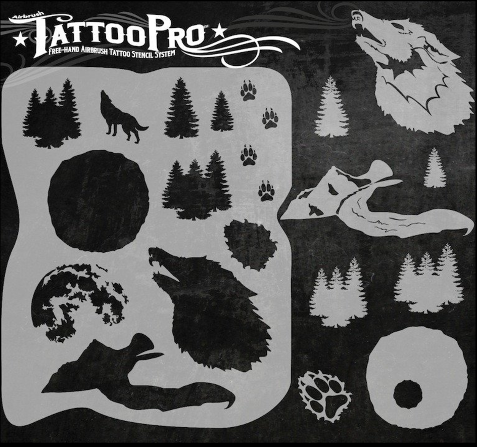 Wiser's Airbrush TattooPro Stencil – Howlin at the Moon