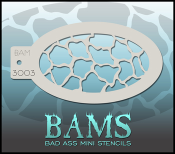 Bad Ass Mini Stencil 3003