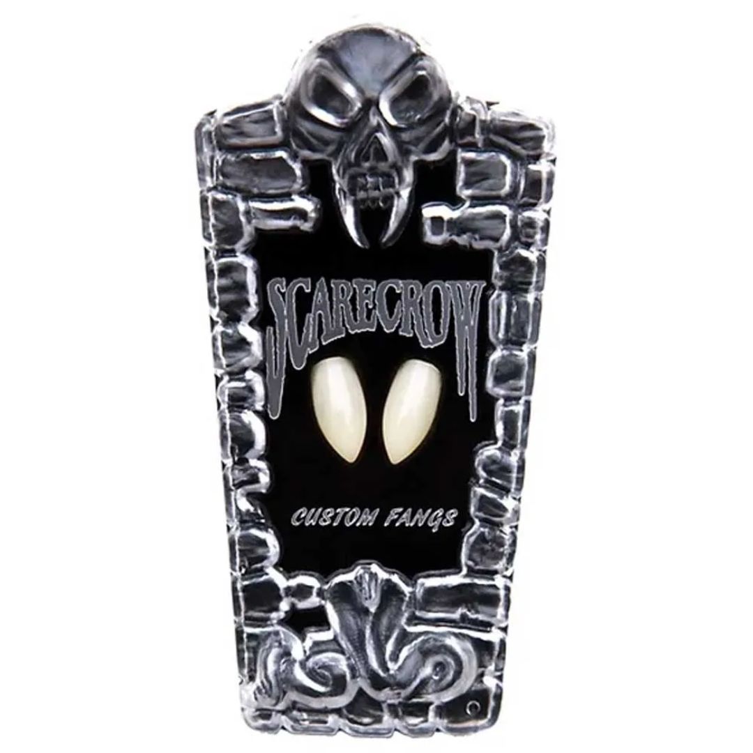 Scarecrow Classic Deluxe Vampire Fangs klassieke deluxe vampiertanden voor realistische vampierlooks, verkrijgbaar bij SchminkenGrime.nl