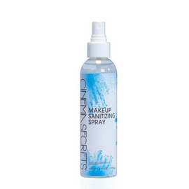 Cinema Secrets Makeup Sanitizing Spray 177ml, desinfecterende spray voor het hygiënisch reinigen van make-up producten zoals poeders en palettes, ideaal voor professioneel gebruik, verkrijgbaar bij SchminkenGrime.nl