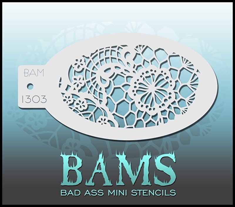 Bad Ass Mini Stencil 1303
