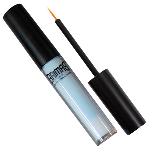Grimas Wimperlijm Transparant in wit flesje met dunne applicator, latexvrije lijm voor kunstwimpers, verkrijgbaar bij SchminkenGrime.nl
