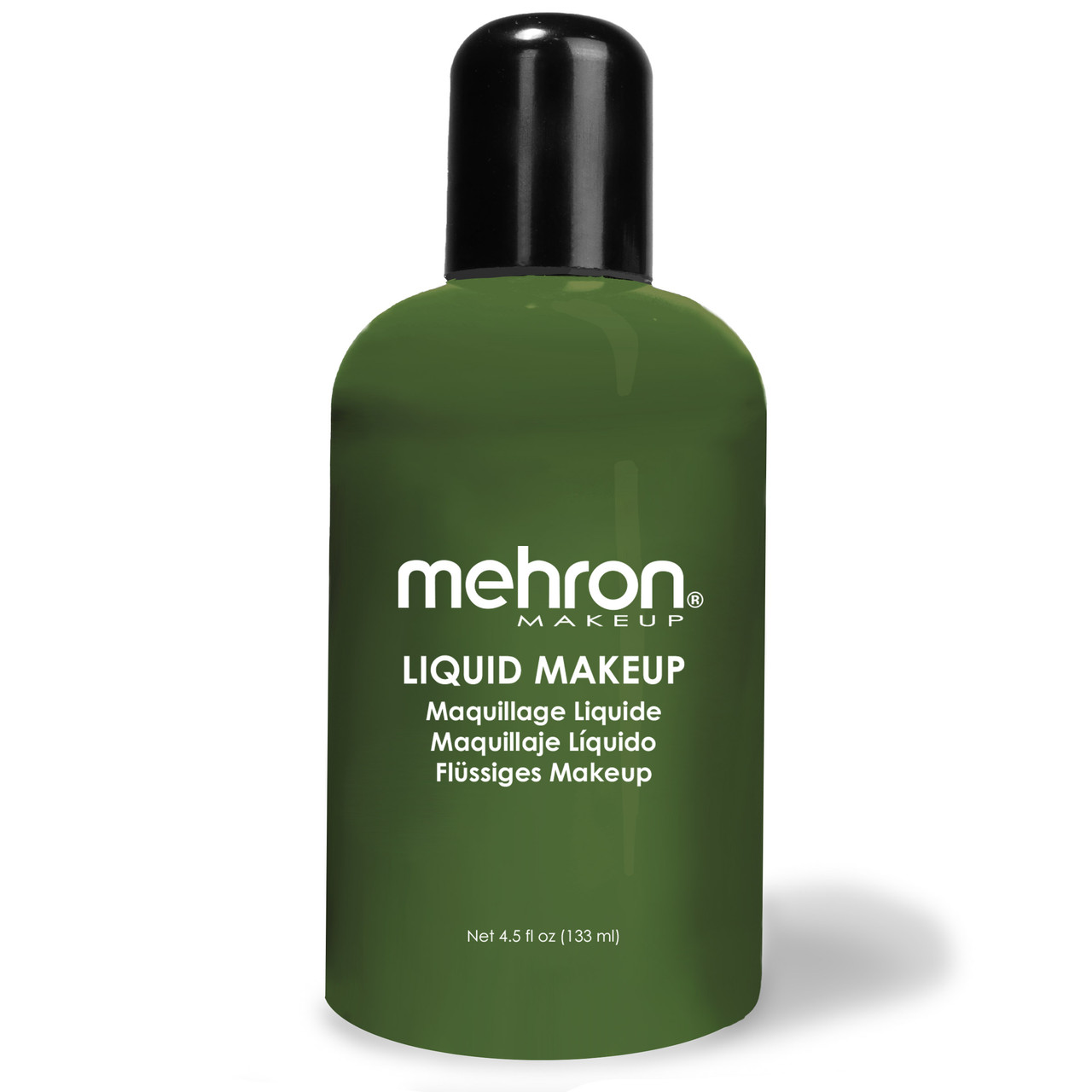 Mehron Liquid Makeup in de kleur Green (135ml), vloeibare schmink voor gezicht en lichaam, verkrijgbaar bij SchminkenGrime.nl