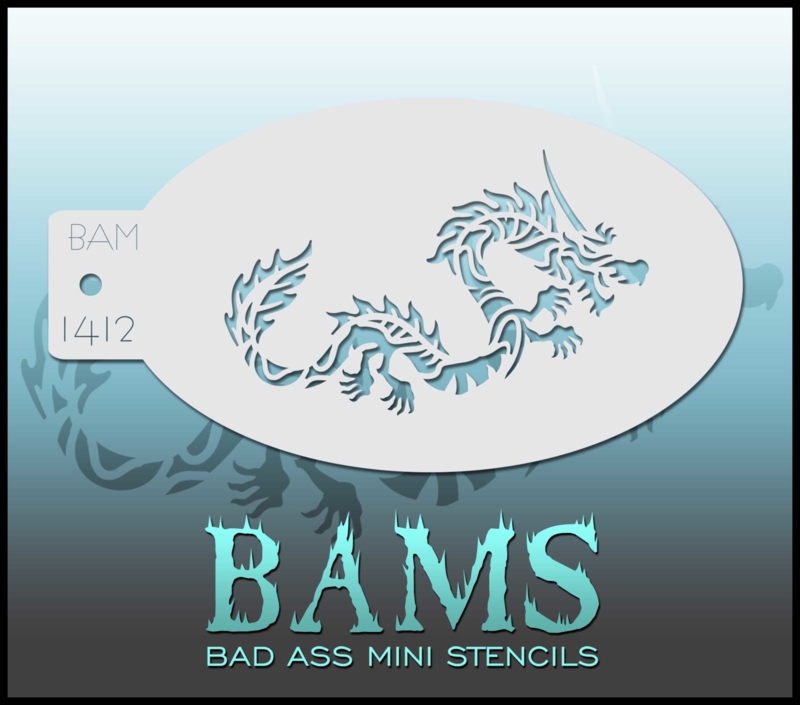 Bad Ass Mini Stencil 1412
