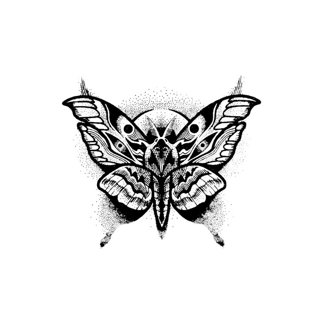 Quick Tattoo Sjabloon - Vlinder