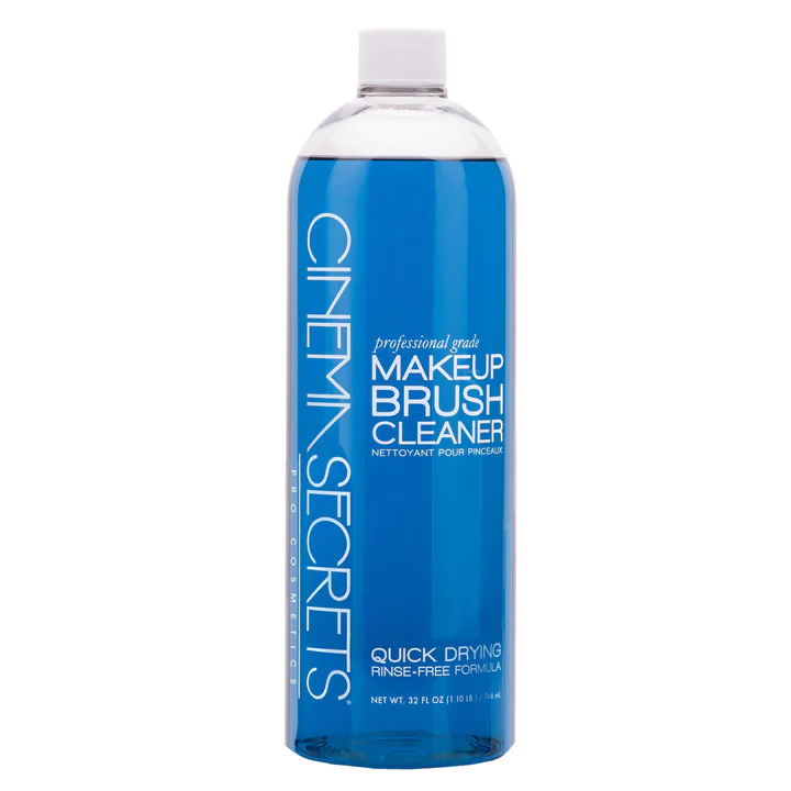 Cinema Secrets Make-up Brush Cleaner 946ml, professionele grote verpakking penselenreiniger met snelle werking en frisse geur, ideaal voor intensief gebruik in grime en visagie, verkrijgbaar bij SchminkenGrime.nl