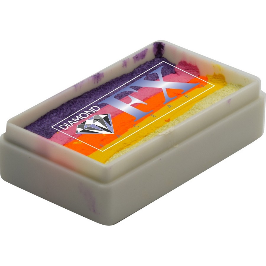 Splitcake schmink Island Fever van Diamond FX met tropische kleurenmix voor exotische stijlen, verkrijgbaar bij SchminkenGrime.nl