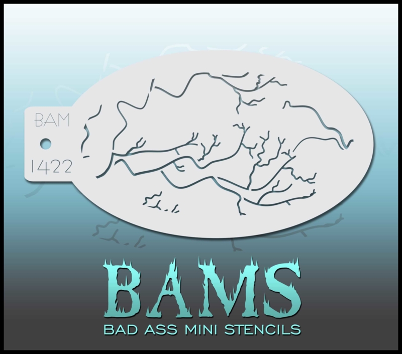 Bad Ass Mini Stencil 1422
