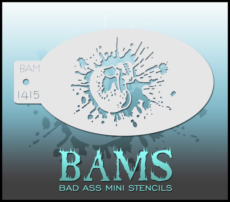 Bad Ass Mini Stencil 1415