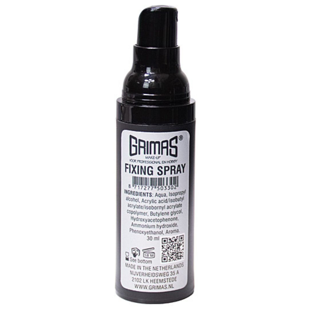 Grimas Fixing Spray 30ml – Transparante fixatiespray om schmink en make-up langdurig te fixeren en te beschermen tegen vervagen.