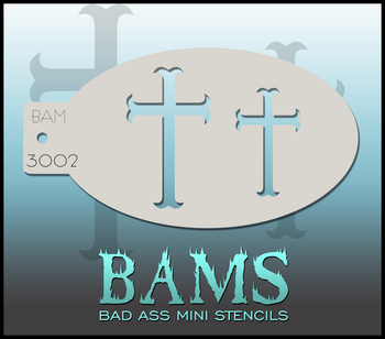Bad Ass Mini Stencil 3002