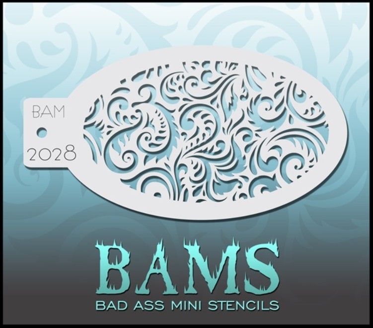 Bad Ass Mini Stencil 2028