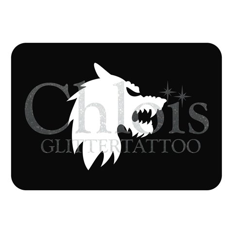Chloïs Glittertattoo Sjabloon Werewolf (5 stuks)
