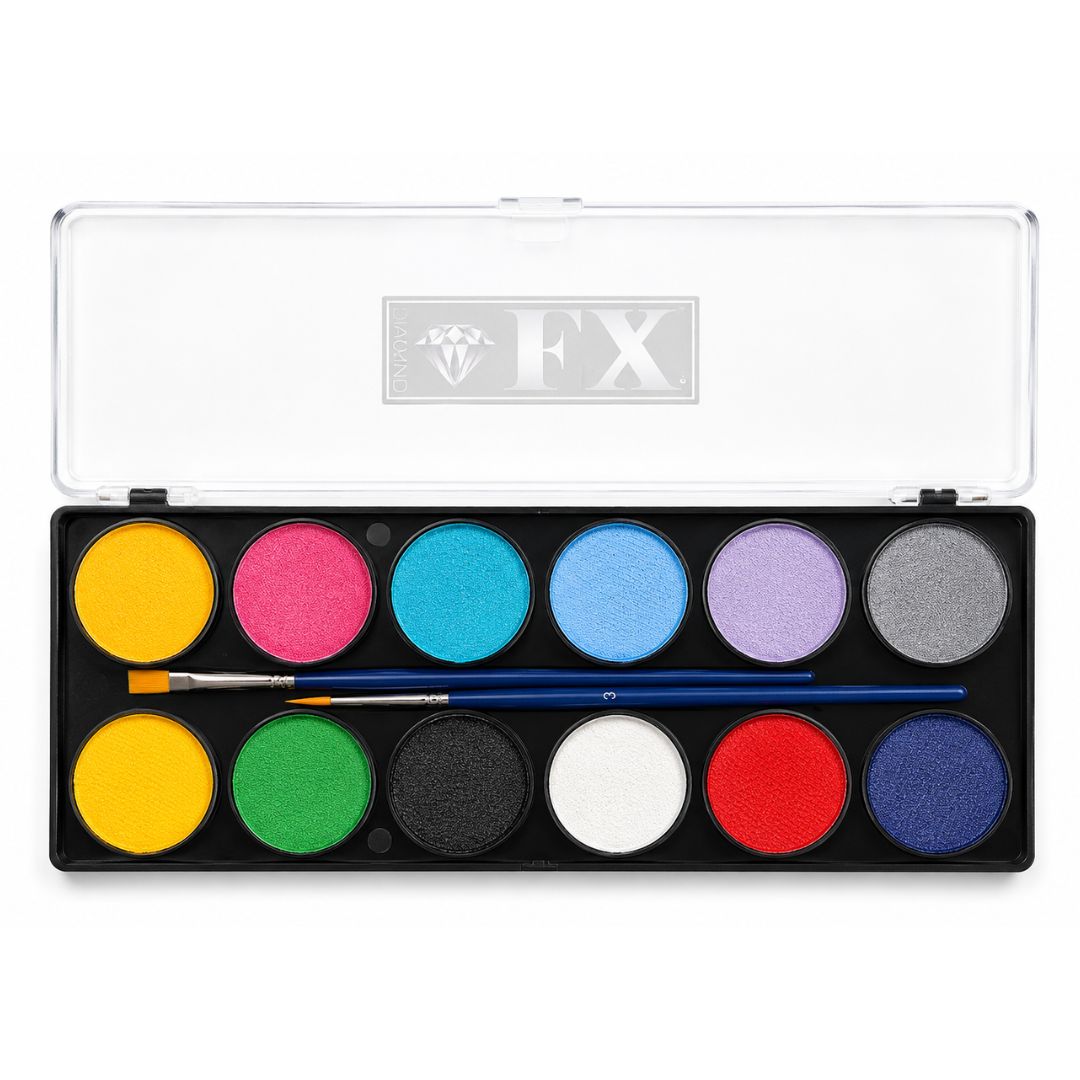 Diamond FX Palette 12 colors Essential/Pastel (12x10Gram)