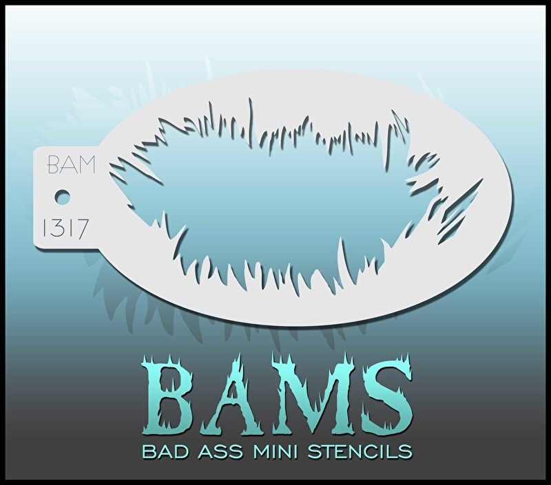 Bad Ass Mini Stencil 1317