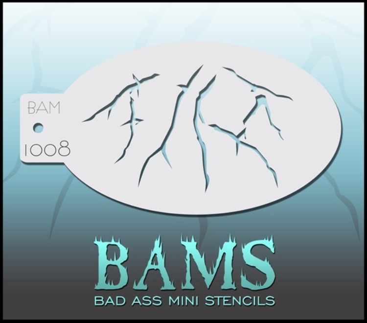 Bad Ass Mini Stencil 1008