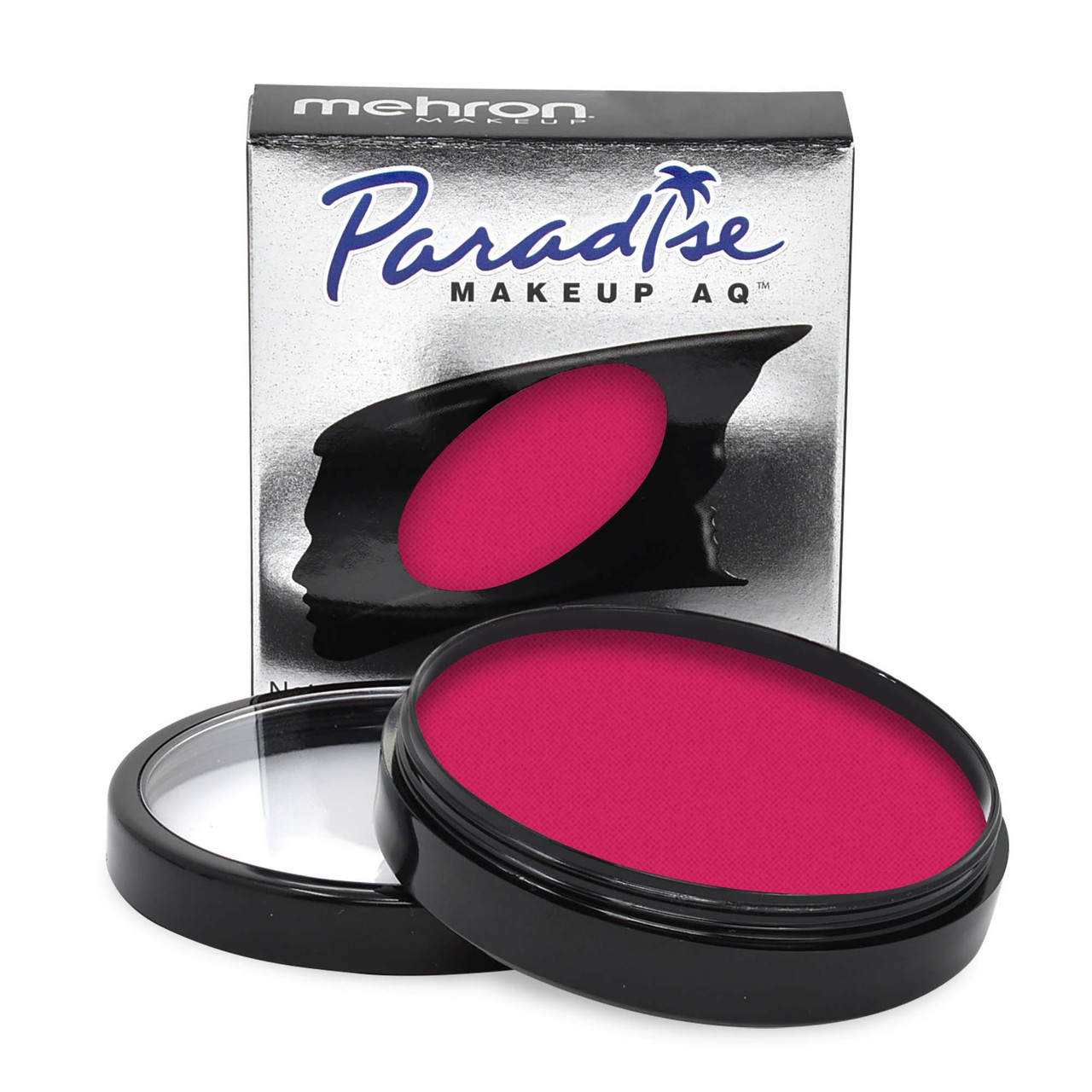 Mehron Paradise Dark Pink 40gr – waterschmink met verpakking, verkrijgbaar bij SchminkenGrime.nl Mehron Paradise Makeup Dark Pink 40 gram met verpakking, rijke donkerroze waterschmink voor lippen, blush, bloemen of accenten, verkrijgbaar bij SchminkenGrime.nl