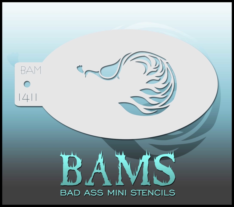 Bad Ass Mini Stencil 1411