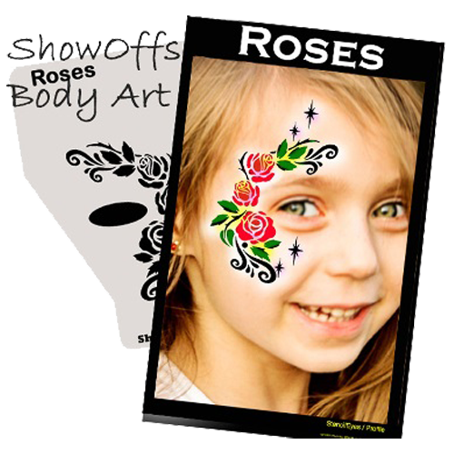 Proaiir Profile Stencil Roses | Schminksjabloon