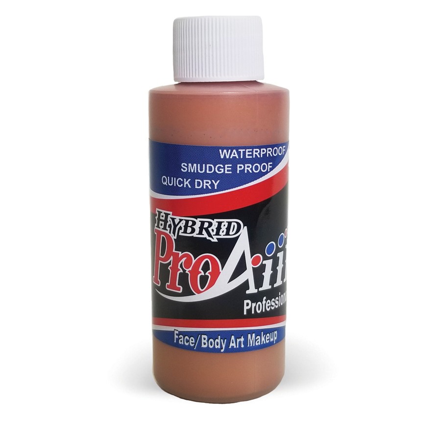 ProAiir Hybrid in de kleur Coral Tan (60ml), warme huidtint airbrush schmink op alcoholbasis, perfect voor realistische make-up, bodypaint en SFX, verkrijgbaar bij SchminkenGrime.nl