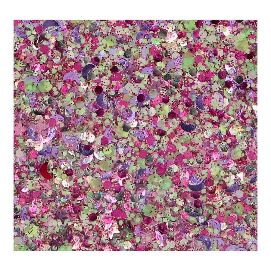 Superstar Chunky Glitter Cream Pixie Fairy detail van fijne glitters, verkrijgbaar bij SchminkenGrime.nl