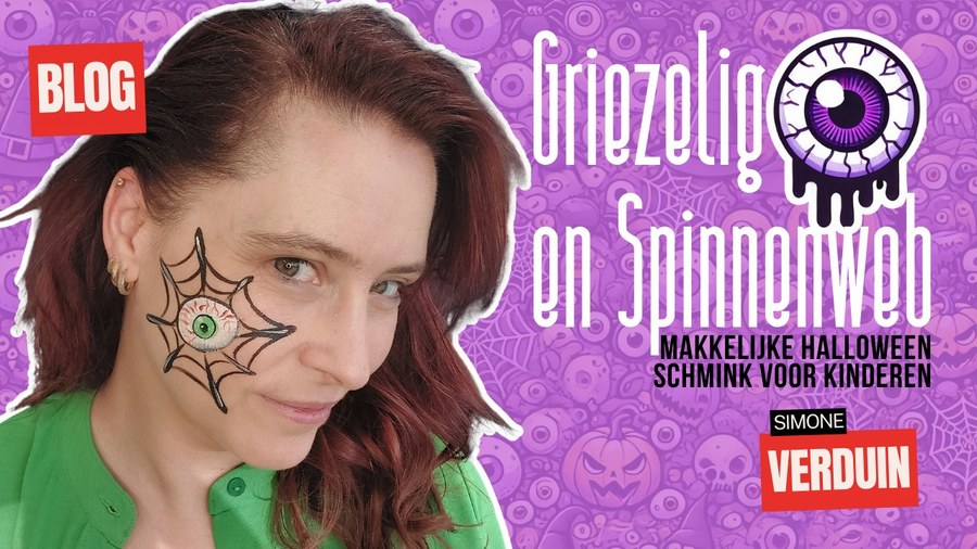 Griezelig Oog Schminken Halloween voor Kinderen