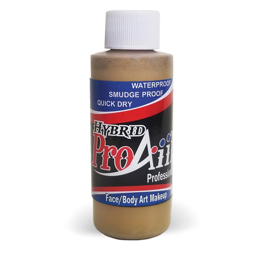 ProAiir Hybrid Rotted Flesh 60ml fles met zombie huidkleur, dekkend en watervast voor horrorlooks of film, verkrijgbaar bij SchminkenGrime.nl